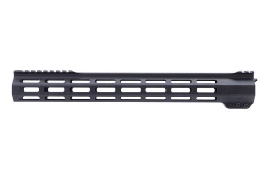 Lightweight M-LOK handguard for AR-15, black.